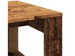 Mesa De Apoio*vidaxl Mesa de apoio 50x50x35 cm derivados de madeira madeira velha Natural claro