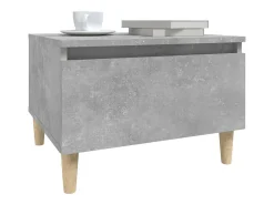 Discount vidaxl Mesa de apoio 50x46x35 cm derivados de madeira -cimento Cinzento