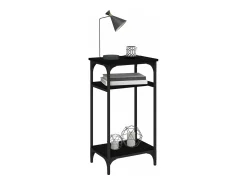 Mesa De Apoio|vidaxl Mesa de apoio 40x30x75 cm derivados de madeira Preto