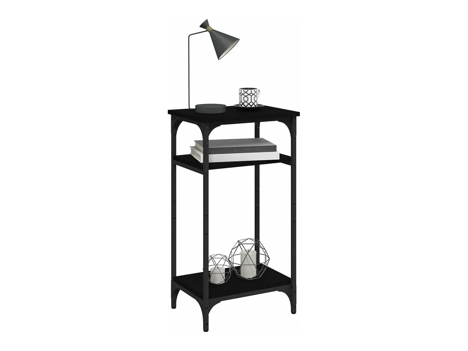 Mesa De Apoio|vidaxl Mesa de apoio 40x30x75 cm derivados de madeira Preto