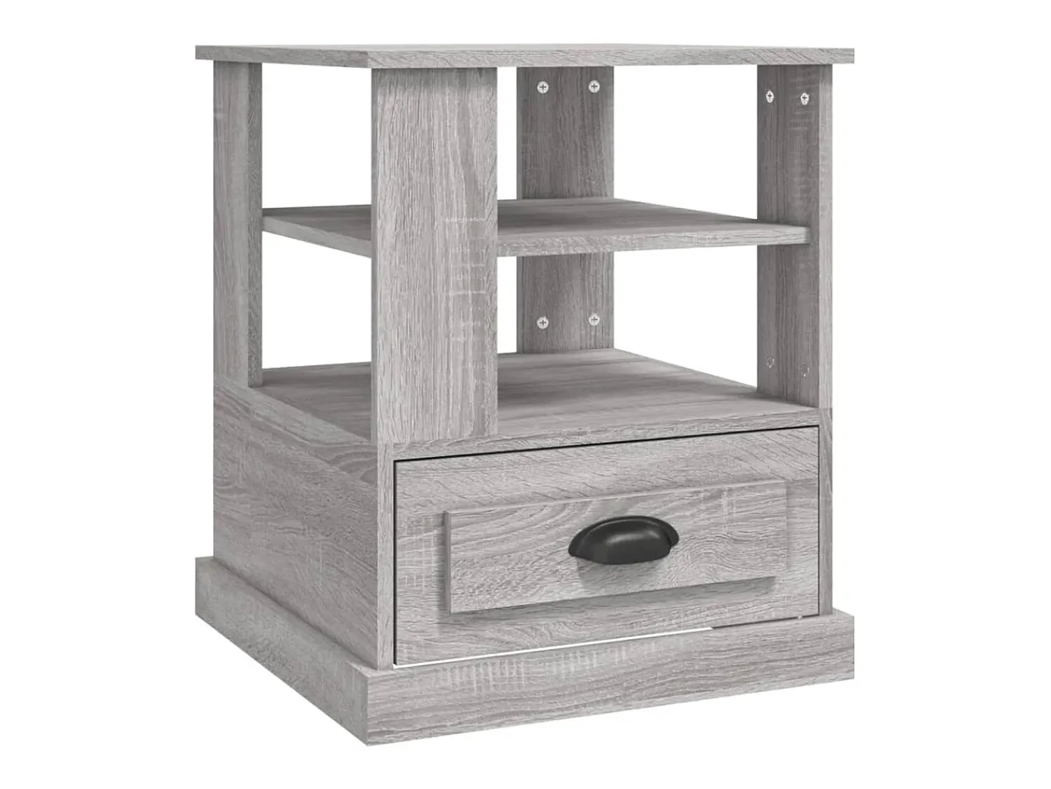 Mesa De Apoio|vidaxl Mesa de apoio 50x50x60 cm derivados de madeira sonoma Cinzento