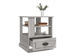 Mesa De Apoio|vidaxl Mesa de apoio 50x50x60 cm derivados de madeira sonoma Cinzento