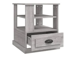 Mesa De Apoio|vidaxl Mesa de apoio 50x50x60 cm derivados de madeira sonoma Cinzento