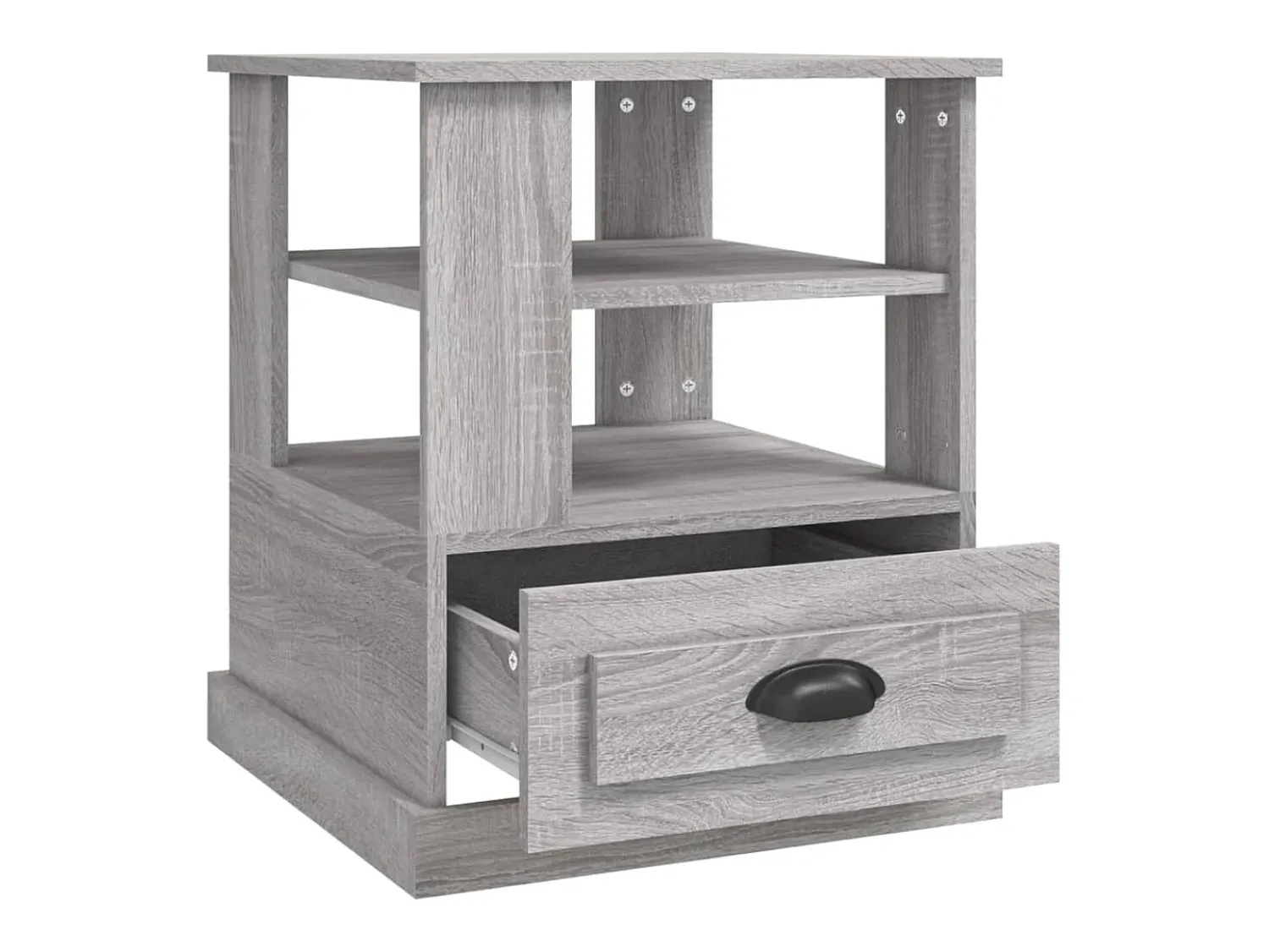 Mesa De Apoio|vidaxl Mesa de apoio 50x50x60 cm derivados de madeira sonoma Cinzento