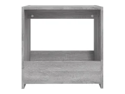 Mesa De Apoio|vidaxl Mesa de apoio 50x26x50 cm derivados de madeira sonoma Cinzento