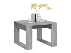 Mesa De Apoio*vidaxl Mesa de apoio 50x50x35 cm derivados de madeira sonoma Cinzento