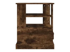 vidaxl Mesa de apoio 50x50x60 cm derivados de madeira carvalho fumado^ Mesa De Apoio