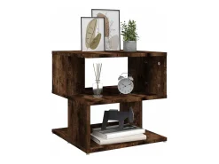 Mesa De Apoio*vidaxl Mesa de apoio 40x40x40 cm derivados de madeira carvalho fumado Natural claro