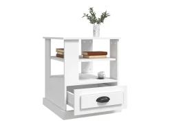 Mesa De Apoio|vidaxl Mesa de apoio 50x50x60 cm derivados de madeira Branco
