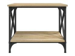 vidaxl Mesa de apoio 55x38x45 cm derivados de madeira carvalho sonoma^ Mesa De Apoio