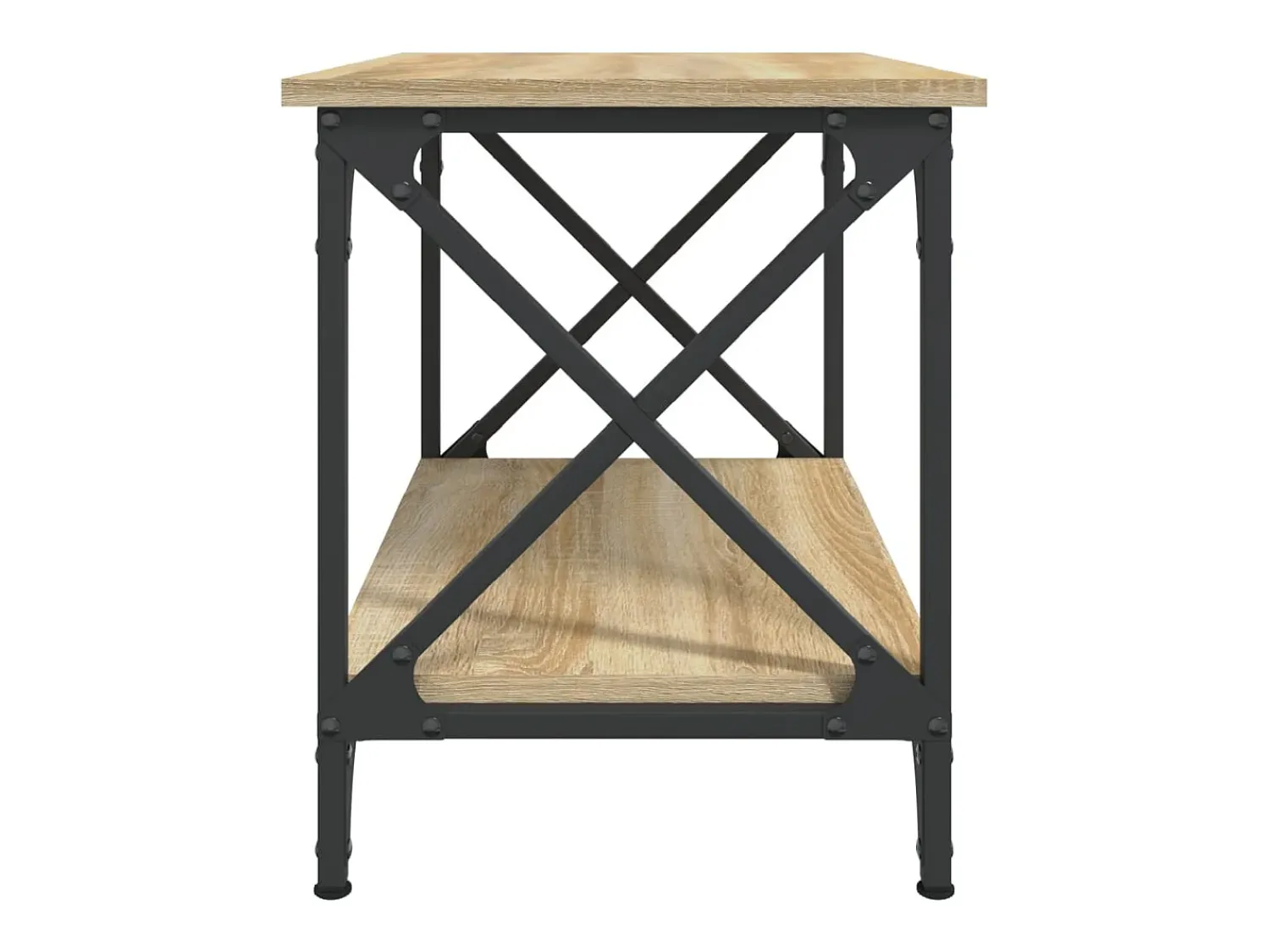 vidaxl Mesa de apoio 55x38x45 cm derivados de madeira carvalho sonoma^ Mesa De Apoio