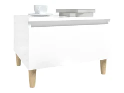 vidaxl Mesa de apoio 50x46x35 cm derivados de madeira brilhante^ Mesa De Apoio