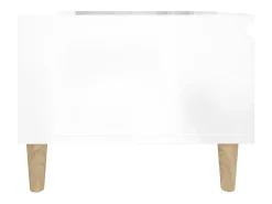 vidaxl Mesa de apoio 50x46x35 cm derivados de madeira brilhante^ Mesa De Apoio