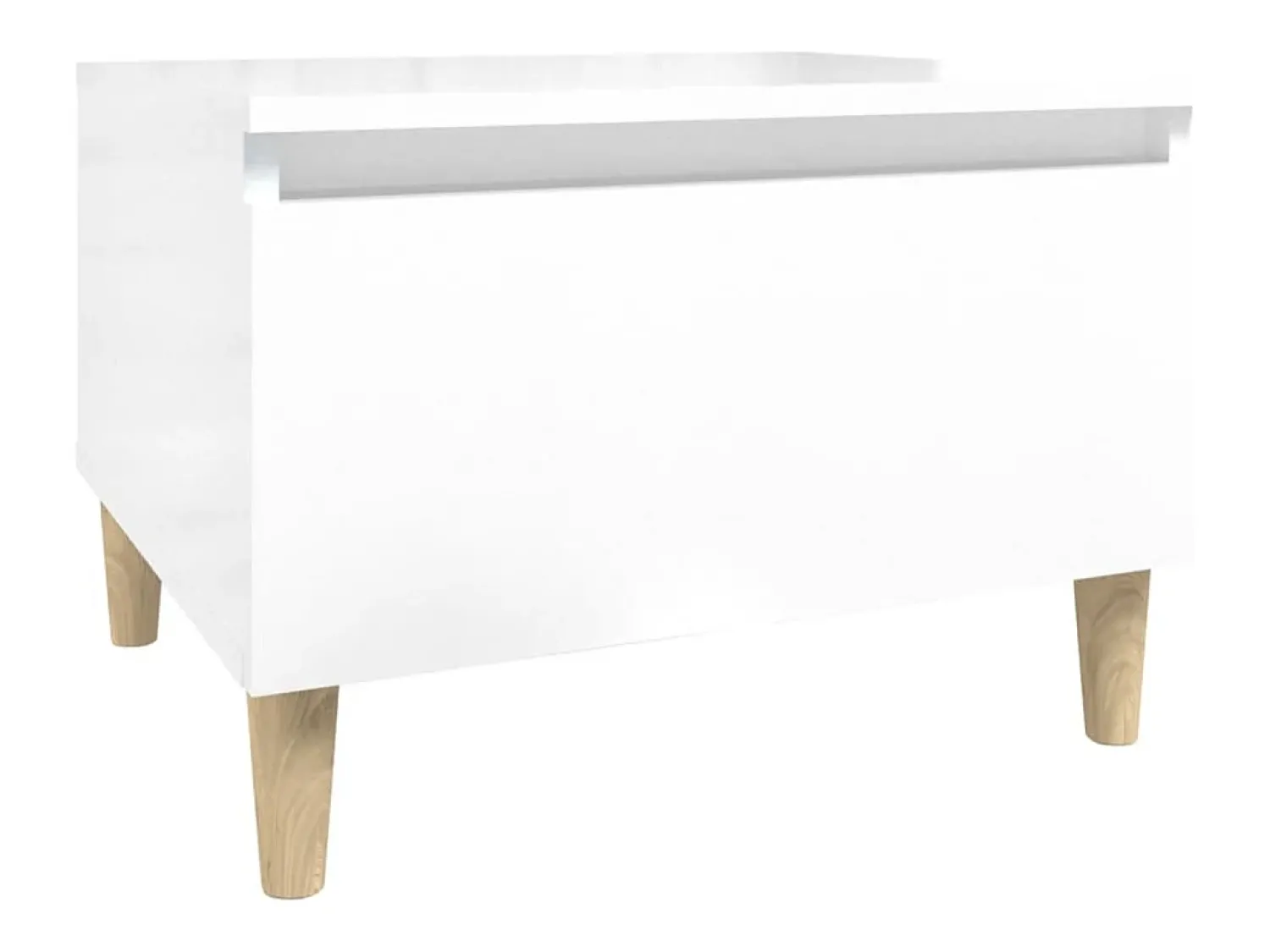 vidaxl Mesa de apoio 50x46x35 cm derivados de madeira brilhante^ Mesa De Apoio