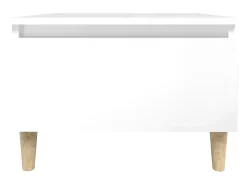 vidaxl Mesa de apoio 50x46x35 cm derivados de madeira brilhante^ Mesa De Apoio