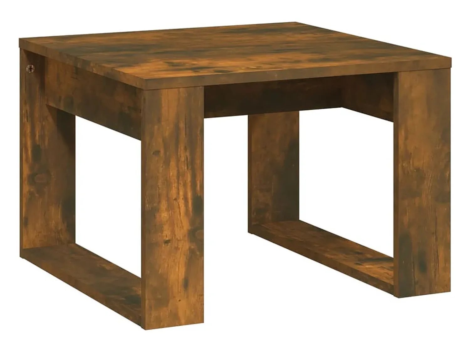 Discount vidaxl Mesa de apoio 50x50x35 cm derivados de madeira carvalho fumado Natural claro
