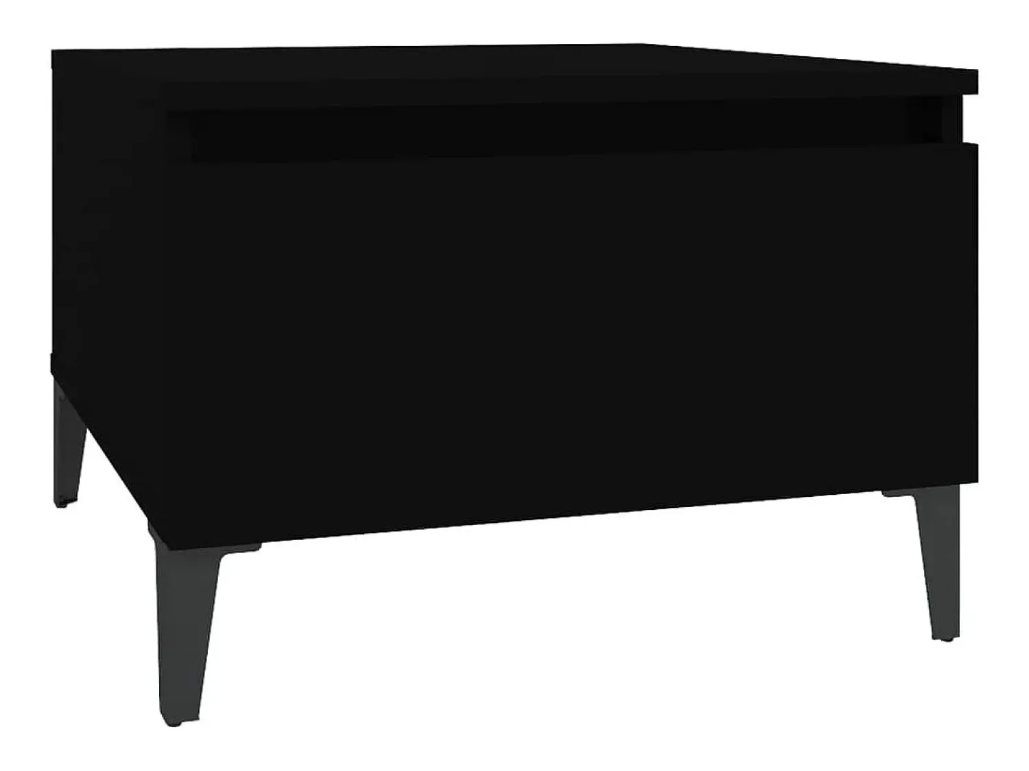 Mesa De Apoio|vidaxl Mesa de apoio 50x46x35 cm derivados de madeira Preto