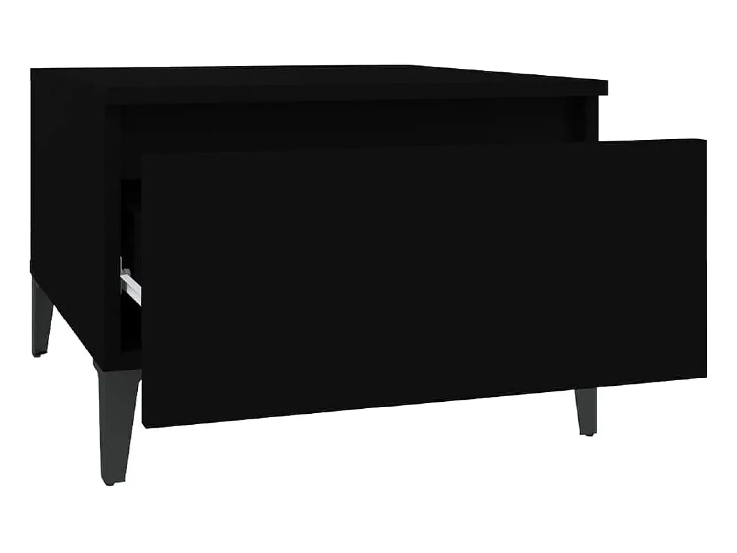 Mesa De Apoio|vidaxl Mesa de apoio 50x46x35 cm derivados de madeira Preto
