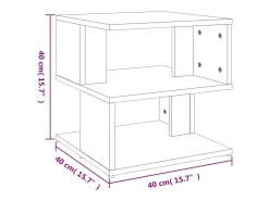 Sale vidaxl Mesa de apoio 40x40x40 cm derivados de madeira cimento Cinzento