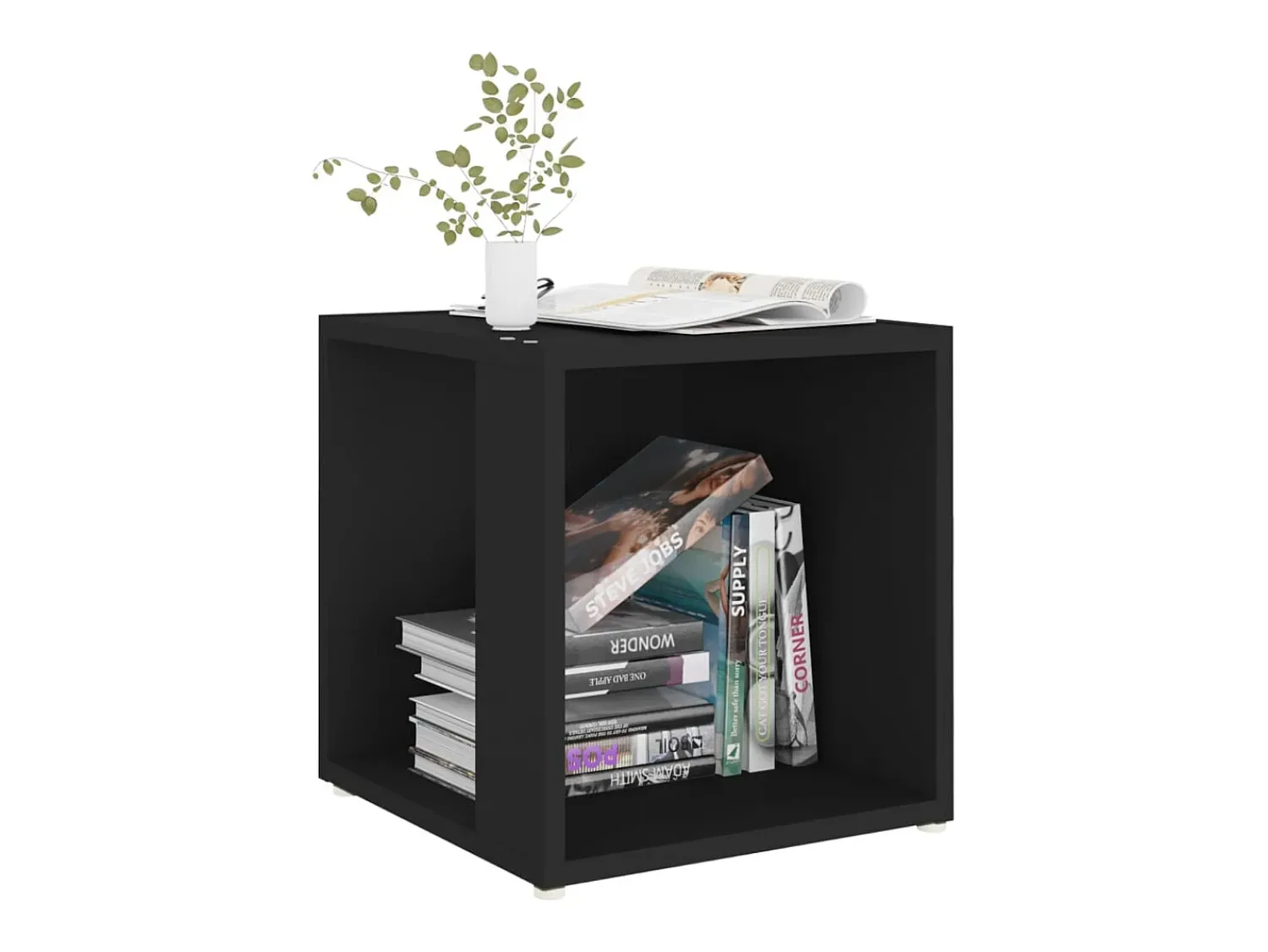 Outlet Mesa de apoio 33x33x34,5 cm derivados de madeira PT573901 Preto