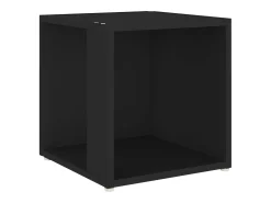 Outlet Mesa de apoio 33x33x34,5 cm derivados de madeira PT573901 Preto