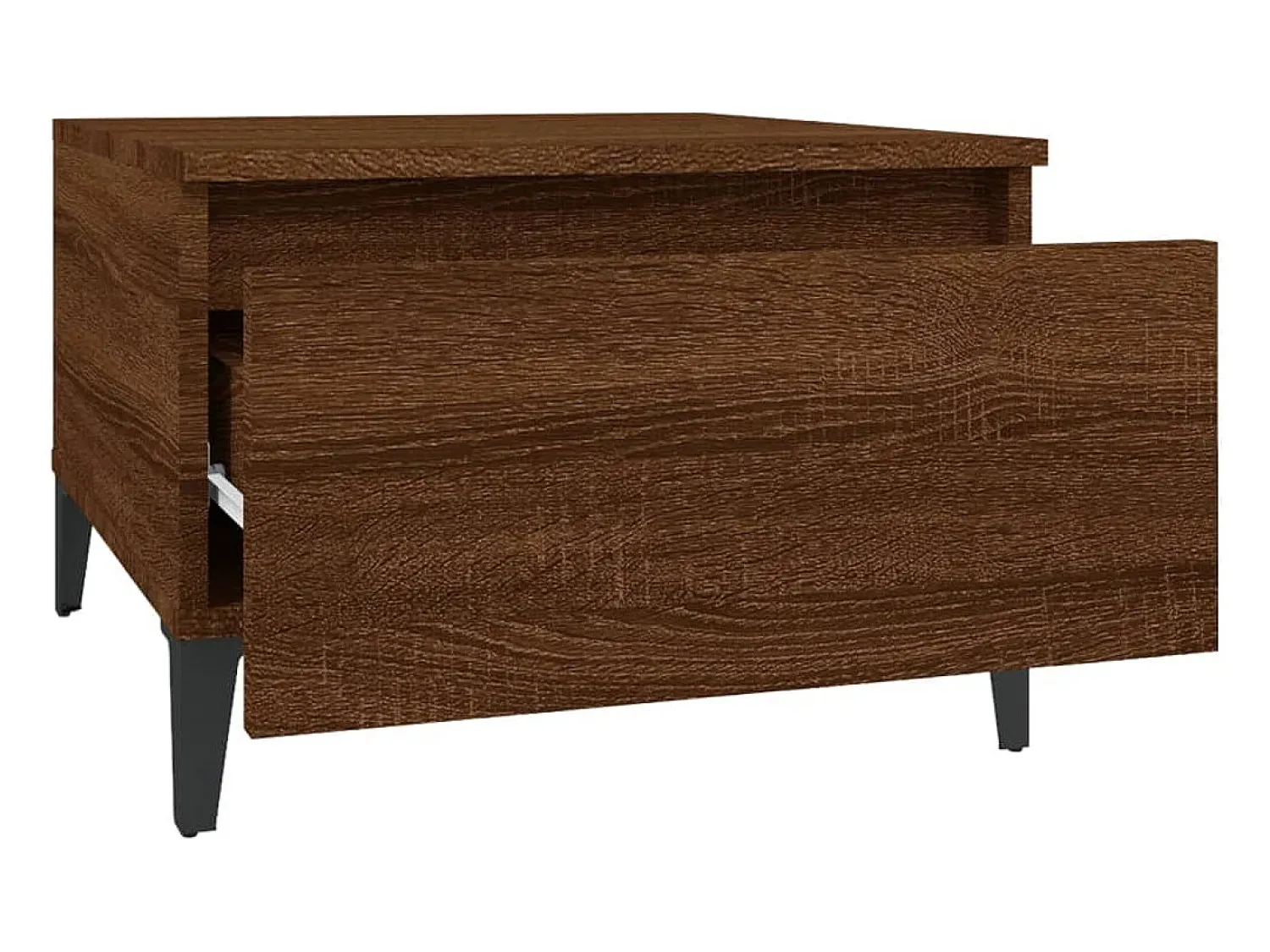Mesa De Apoio|vidaxl Mesa de apoio 50x46x35 cm derivados madeira carvalho castanho Natural claro