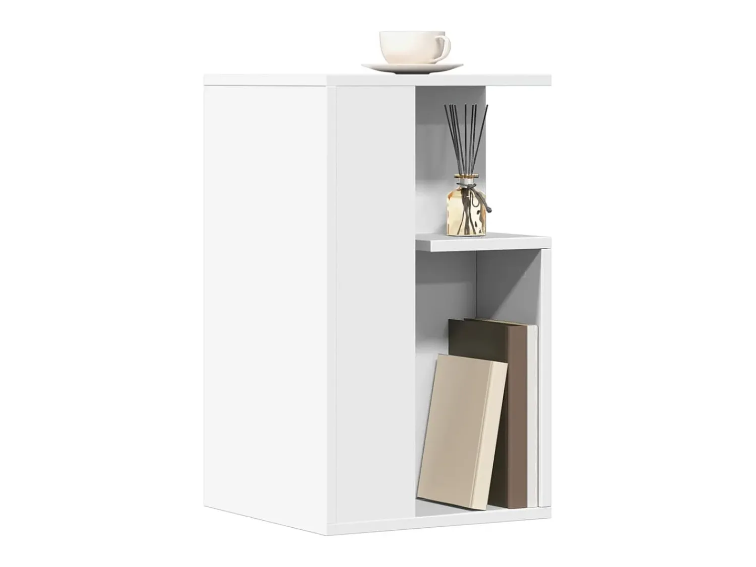 Mesa De Apoio*vidaxl Mesa de apoio 35x35x60 cm derivados de madeira Branco