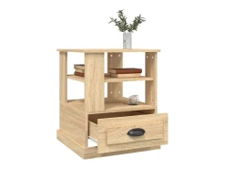 Mesa De Apoio|vidaxl Mesa de apoio 50x50x60 cm derivados de madeira carvalho sonoma Castanho