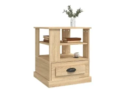 Mesa De Apoio|vidaxl Mesa de apoio 50x50x60 cm derivados de madeira carvalho sonoma Castanho