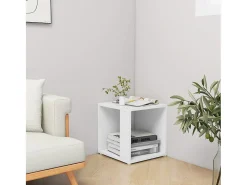 Mesa De Apoio*vidaxl Mesa de apoio 33x33x34,5 cm derivados de madeira Branco