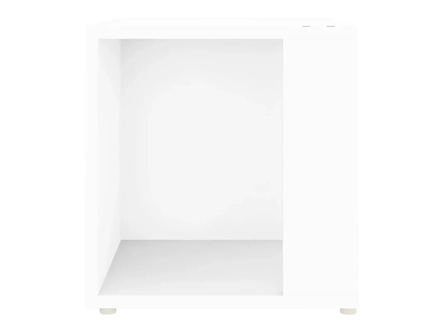 Mesa De Apoio*vidaxl Mesa de apoio 33x33x34,5 cm derivados de madeira Branco