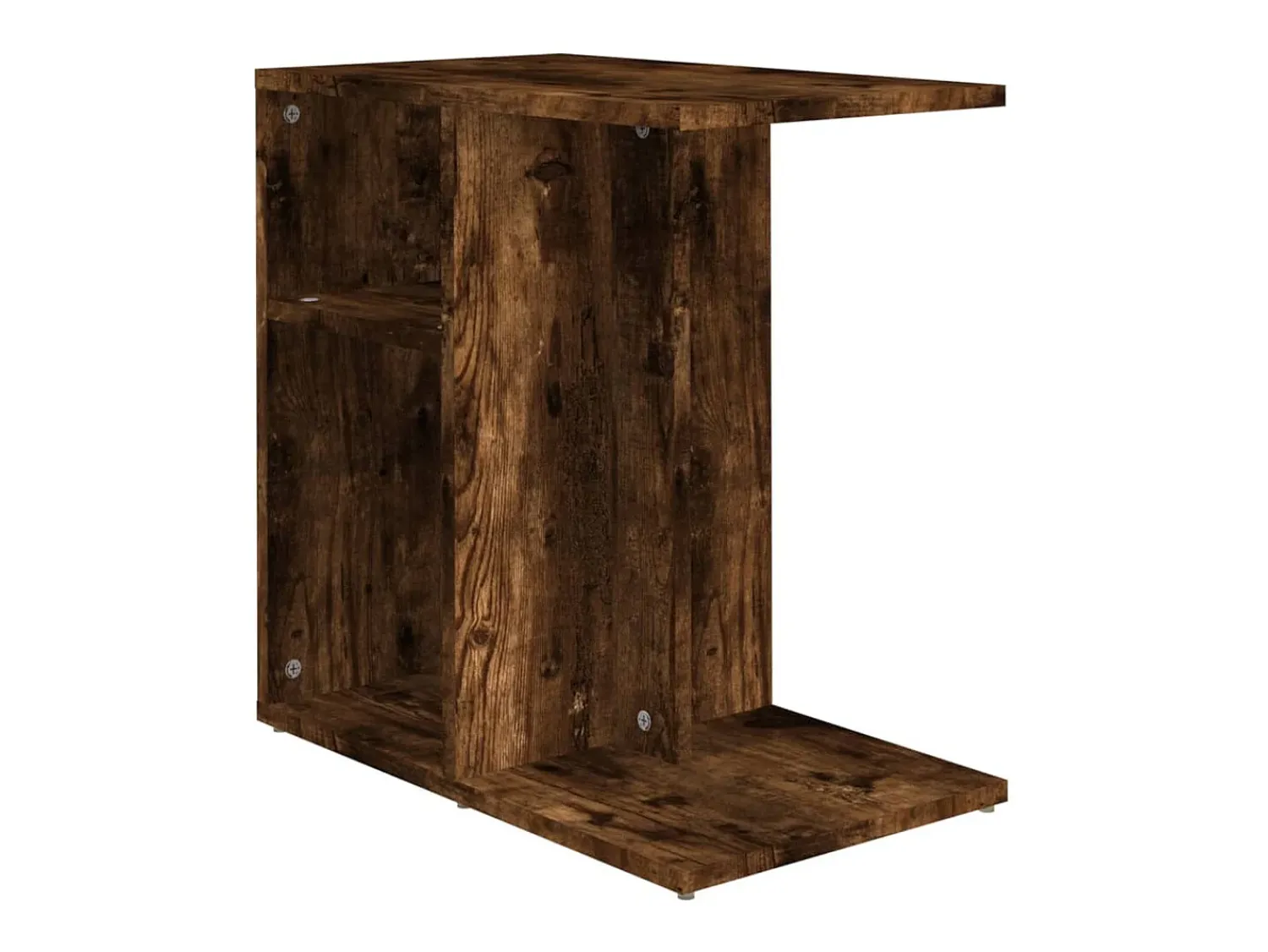 vidaxl Mesa de apoio 50x30x50 cm derivados de madeira carvalho fumado^ Mesa De Apoio
