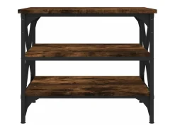 Mesa De Apoio|vidaxl Mesa de apoio 55x38x45 cm derivados de madeira carvalho fumado Natural claro