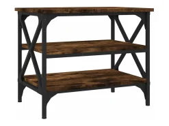 Mesa De Apoio|vidaxl Mesa de apoio 55x38x45 cm derivados de madeira carvalho fumado Natural claro