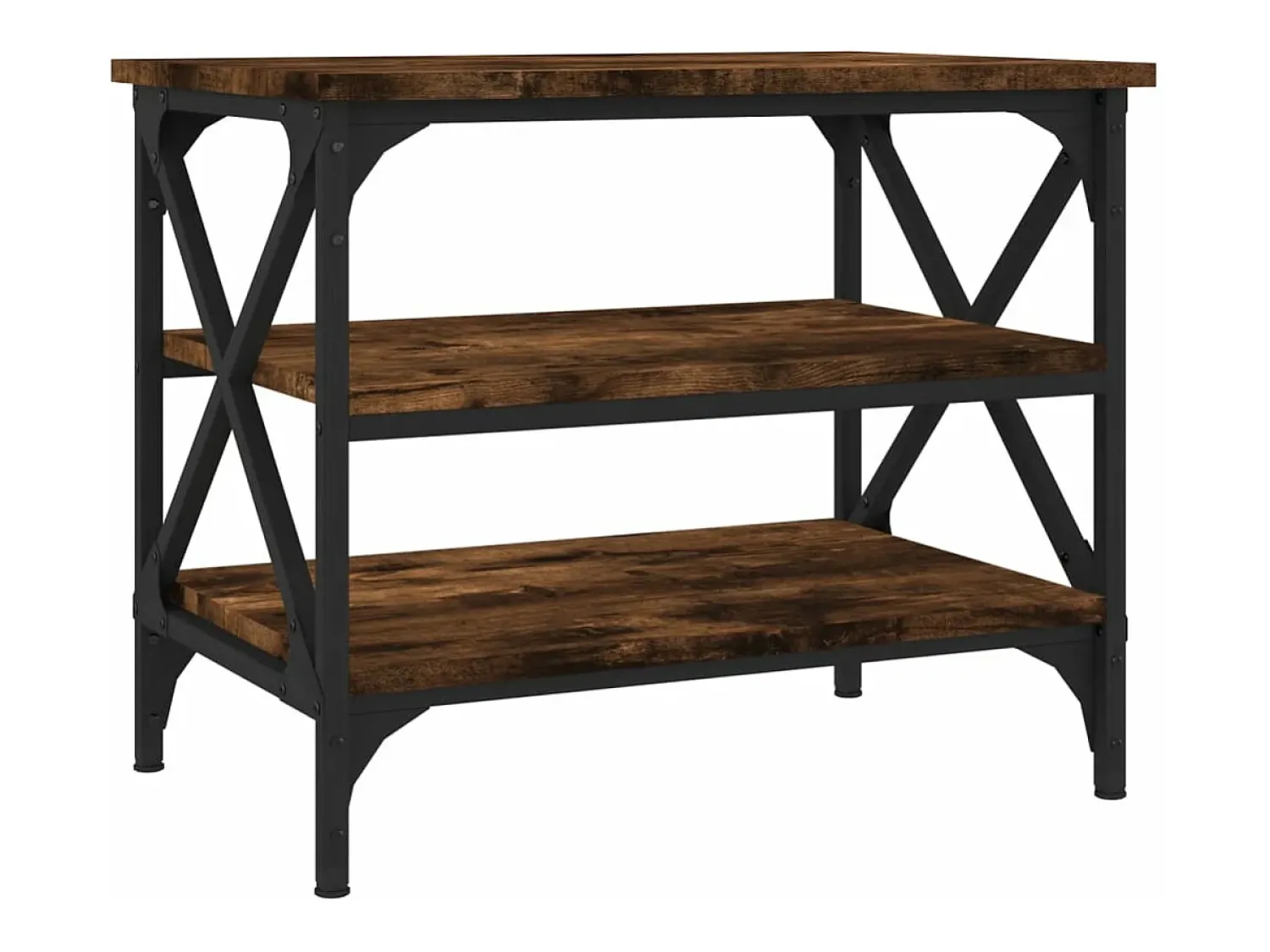 Mesa De Apoio|vidaxl Mesa de apoio 55x38x45 cm derivados de madeira carvalho fumado Natural claro