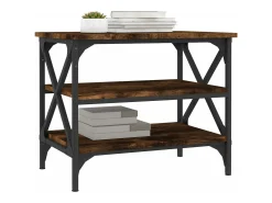 Mesa De Apoio|vidaxl Mesa de apoio 55x38x45 cm derivados de madeira carvalho fumado Natural claro