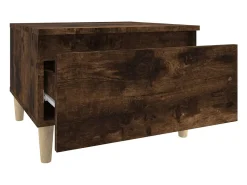 Mesa De Apoio*vidaxl Mesa de apoio 50x46x35 cm derivados de madeira carvalho fumado Natural claro