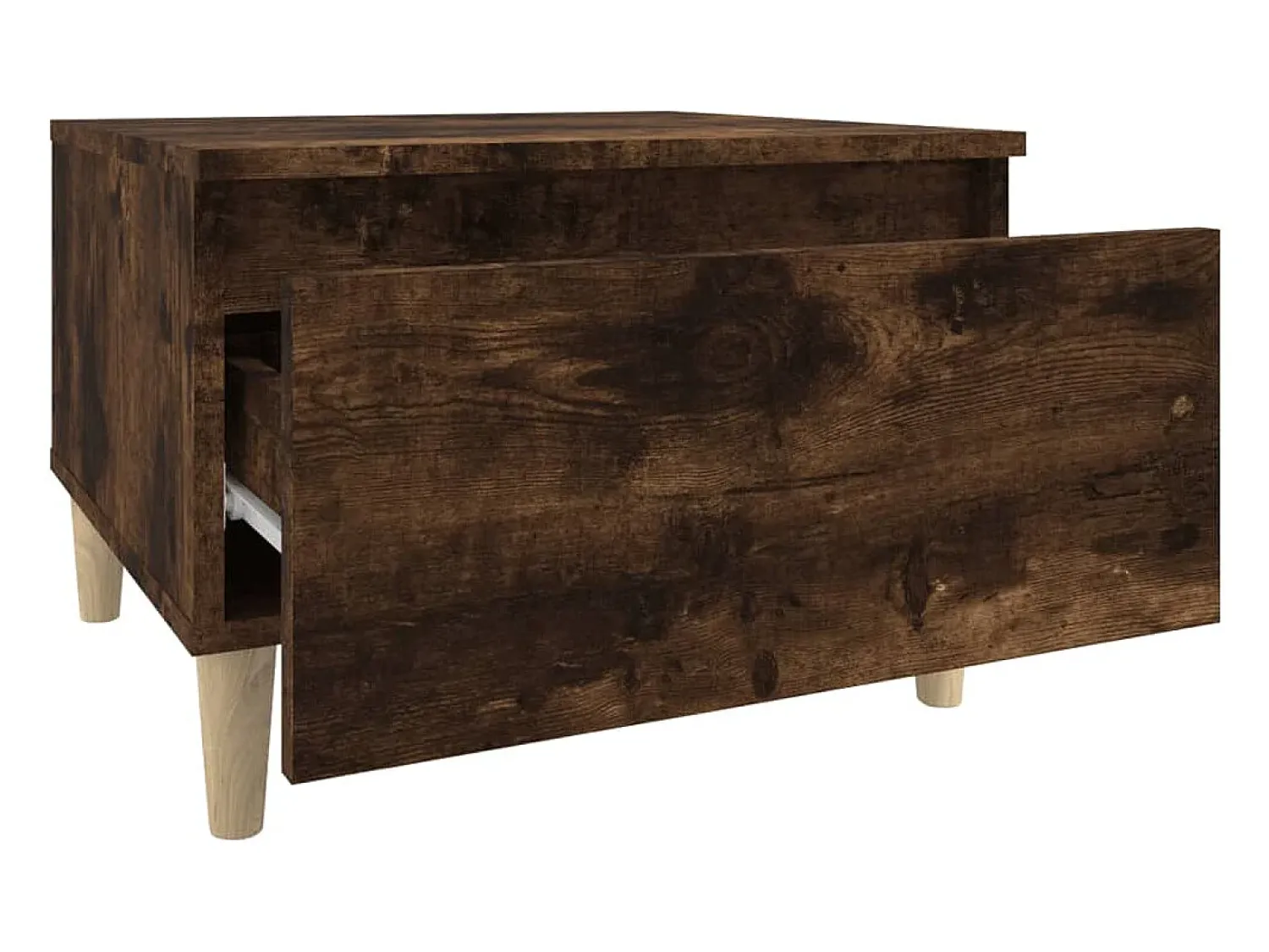 Mesa De Apoio*vidaxl Mesa de apoio 50x46x35 cm derivados de madeira carvalho fumado Natural claro