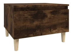 Mesa De Apoio*vidaxl Mesa de apoio 50x46x35 cm derivados de madeira carvalho fumado Natural claro