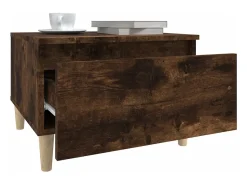Mesa De Apoio*vidaxl Mesa de apoio 50x46x35 cm derivados de madeira carvalho fumado Natural claro