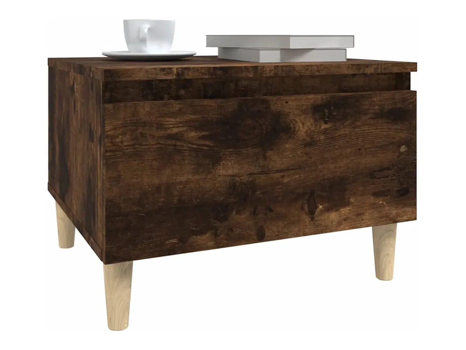 Mesa De Apoio*vidaxl Mesa de apoio 50x46x35 cm derivados de madeira carvalho fumado Natural claro