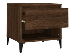 Clearance vidaxl Mesa de apoio 50x46x50 cm derivados madeira carvalho castanho Natural claro