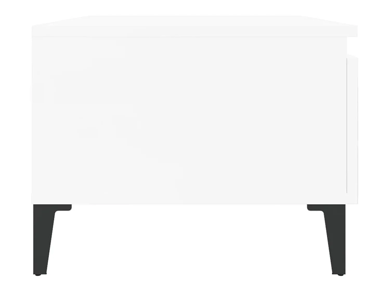 vidaxl Mesa de apoio 50x46x35 cm derivados de madeira brilhante^ Mesa De Apoio