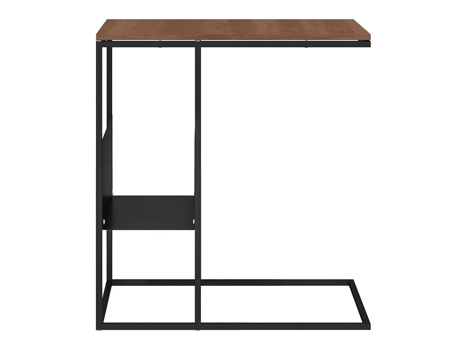 Mesa De Apoio*vidaxl Mesa de apoio 55x36x59,5 cm derivados de madeira Preto