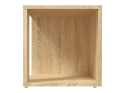 Mesa De Apoio| Mesa de apoio 33x33x34,5 cm derivados madeira carvalho sonoma PT513660 Castanho
