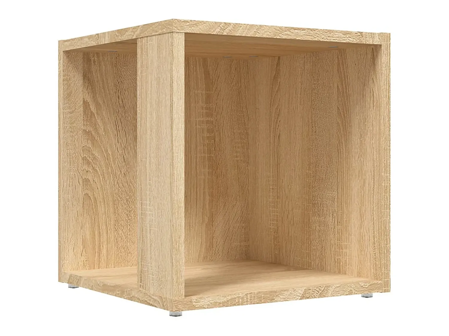 Mesa De Apoio| Mesa de apoio 33x33x34,5 cm derivados madeira carvalho sonoma PT513660 Castanho