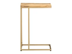 Outlet vidaxl Mesa de apoio 35x45x65 cm madeira de mangueira maciça Castanho