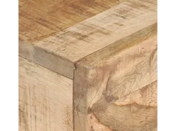 Mesa De Apoio|vidaxl Mesa de apoio 40x30x50 cm madeira de mangueira áspera maciça Natural claro
