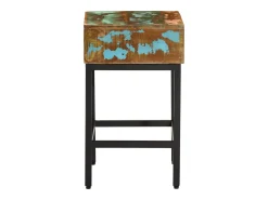 vidaxl Mesa de apoio 40x30x51 cm madeira recuperada maciça^ Mesa De Apoio