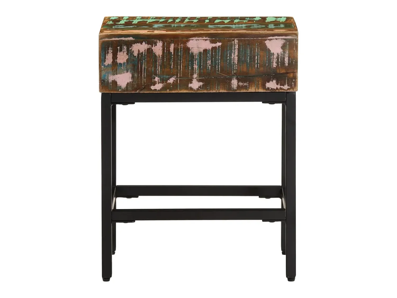 vidaxl Mesa de apoio 40x30x51 cm madeira recuperada maciça^ Mesa De Apoio